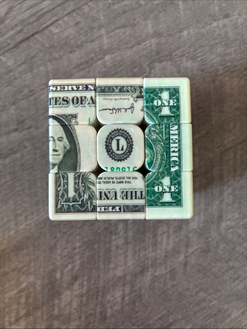 3x3 dollar bill puzzle cube